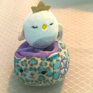 Squishville Serena The Swan Mini Squishmallow In Vehicle